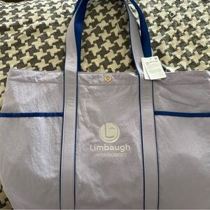 Lululemon Lavender Tote Bag with Blue Accents